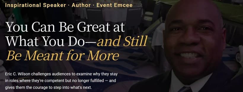 Eric Wilson Sr. SPEAKS cover